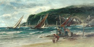 On the Yorkshire Coast, a Breezy Day